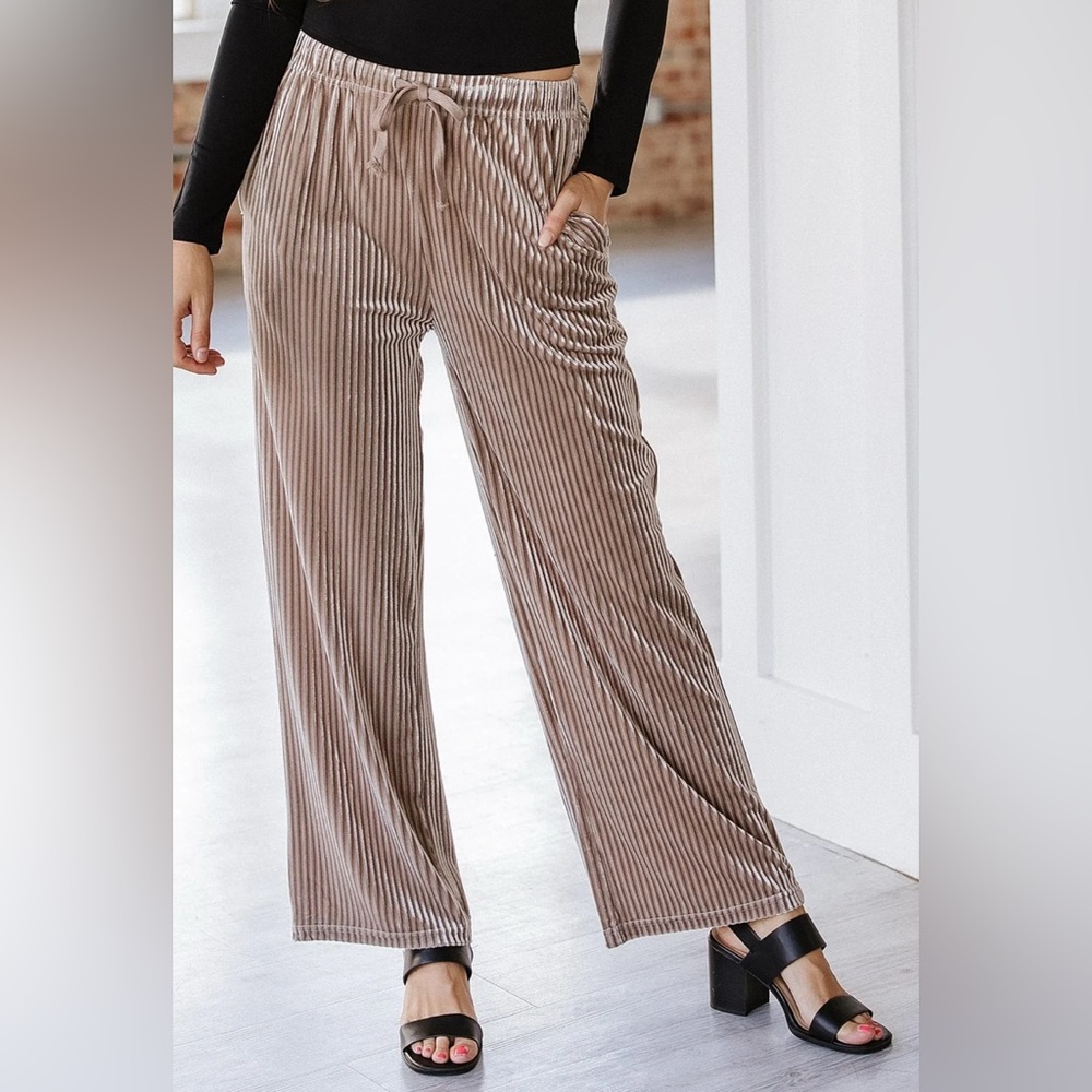 Ribbed Velvet Pants